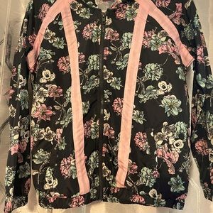 Disney Mickey Mouse floral windbreaker with hood kids large